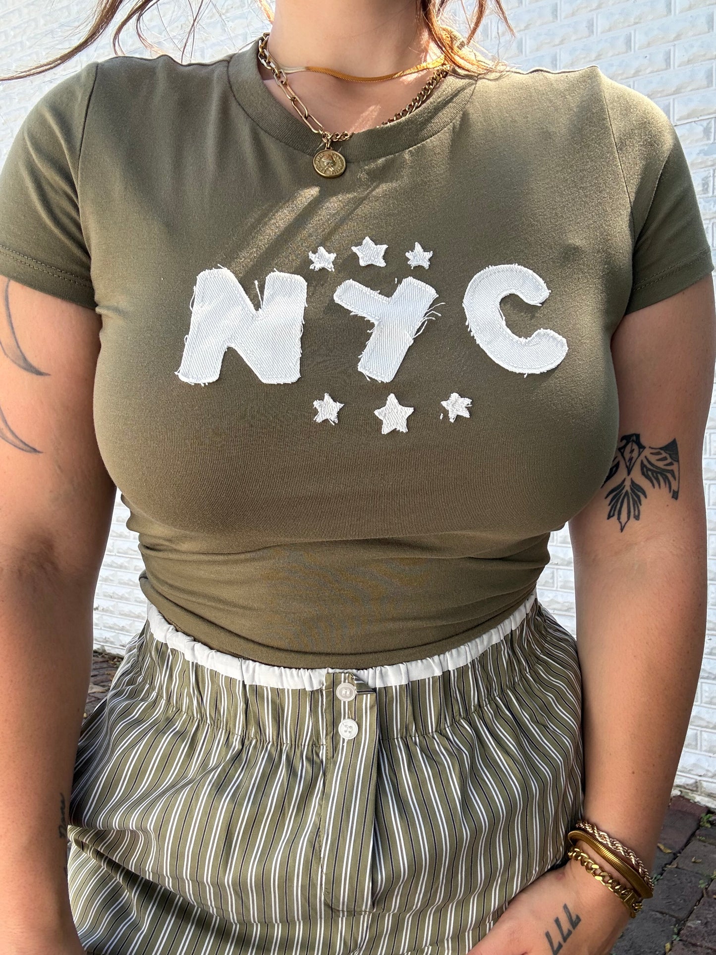 NYC Appliqué Baby Tee