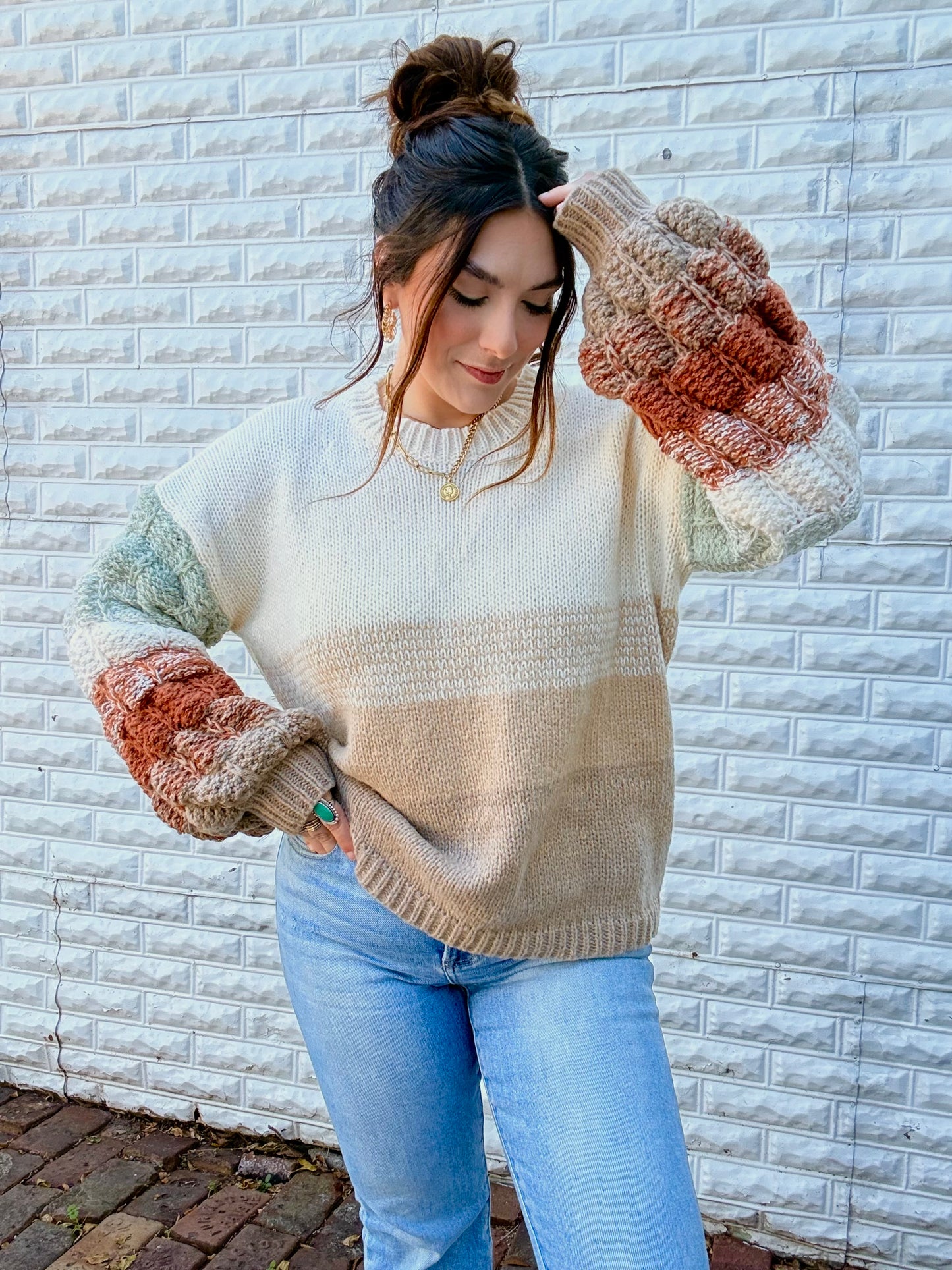 Coffee Shop Knit Sweater | S-3X