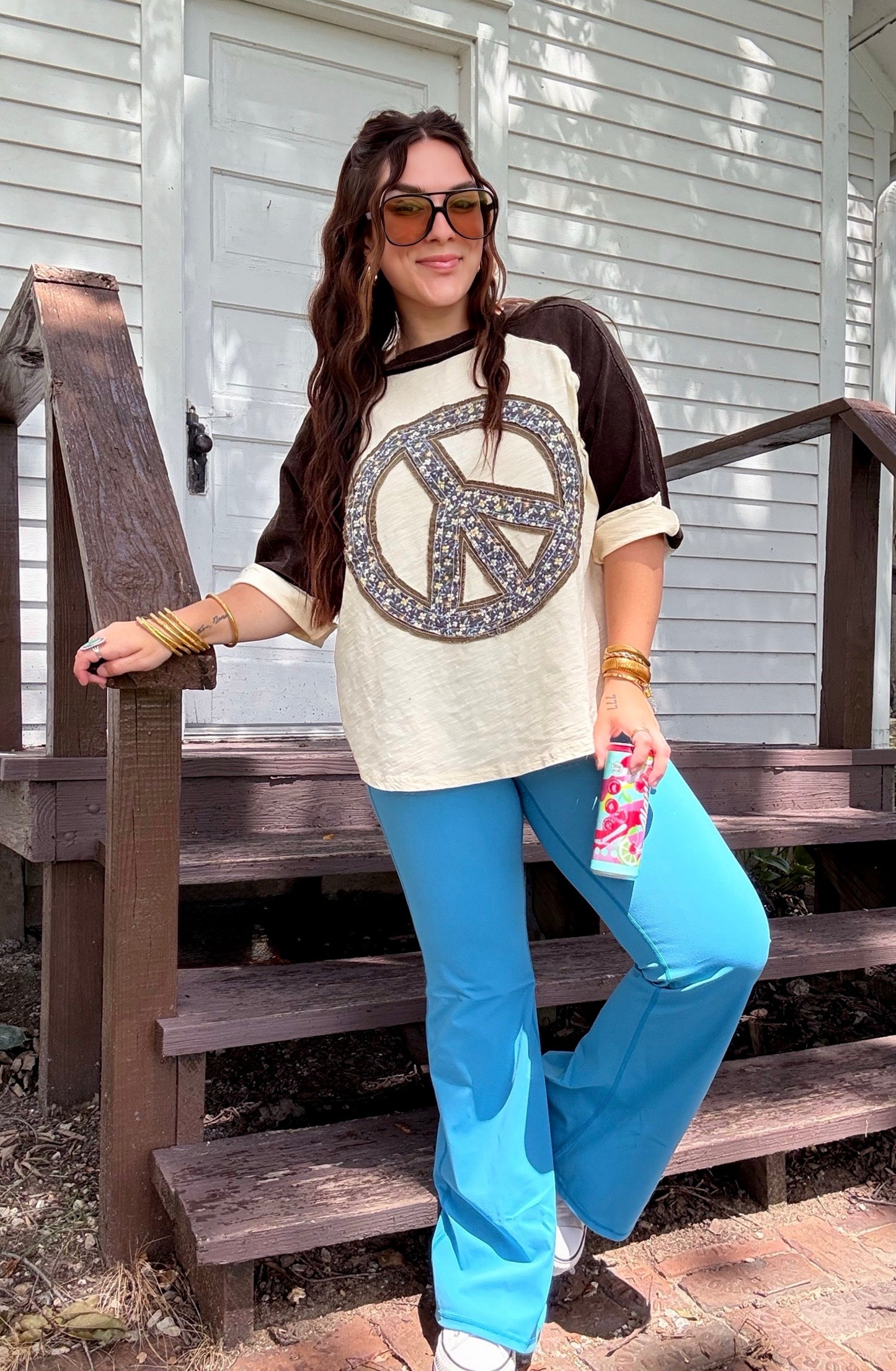 Blue Jay Flared Leggings