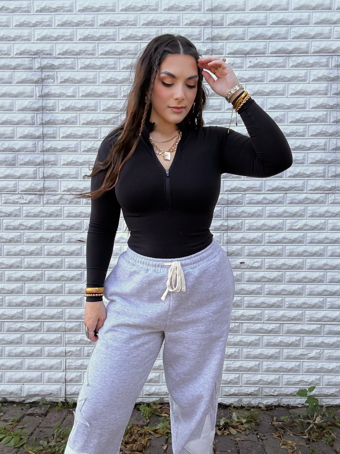 Bad Babe Zipper Bodysuit - Tummy Control