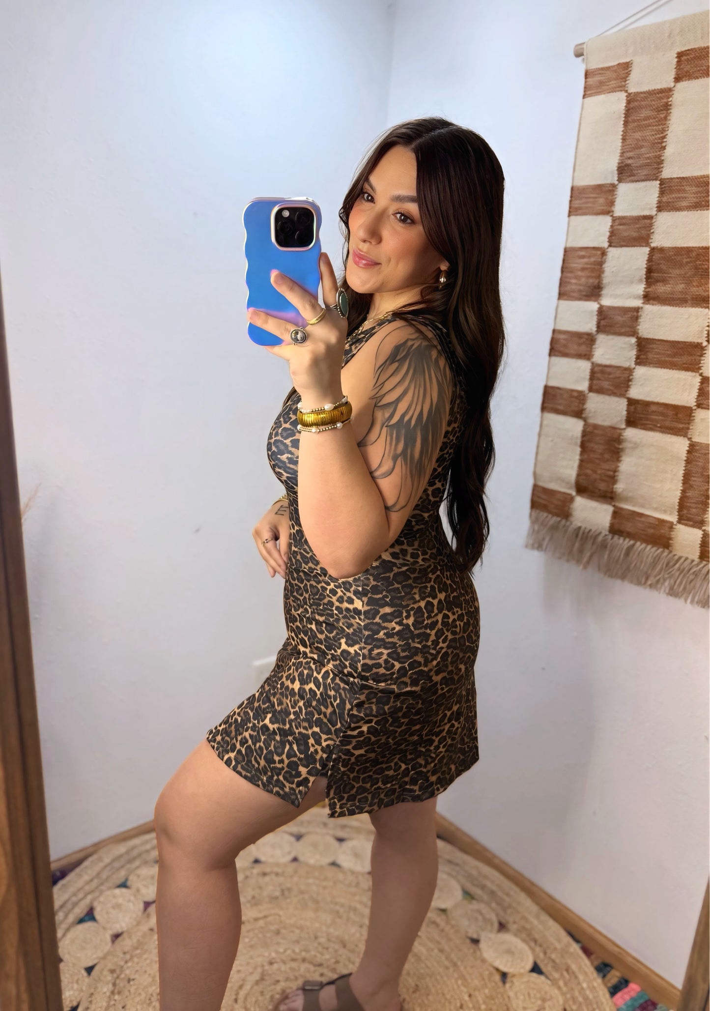 Wrap it up Romper : Leopard