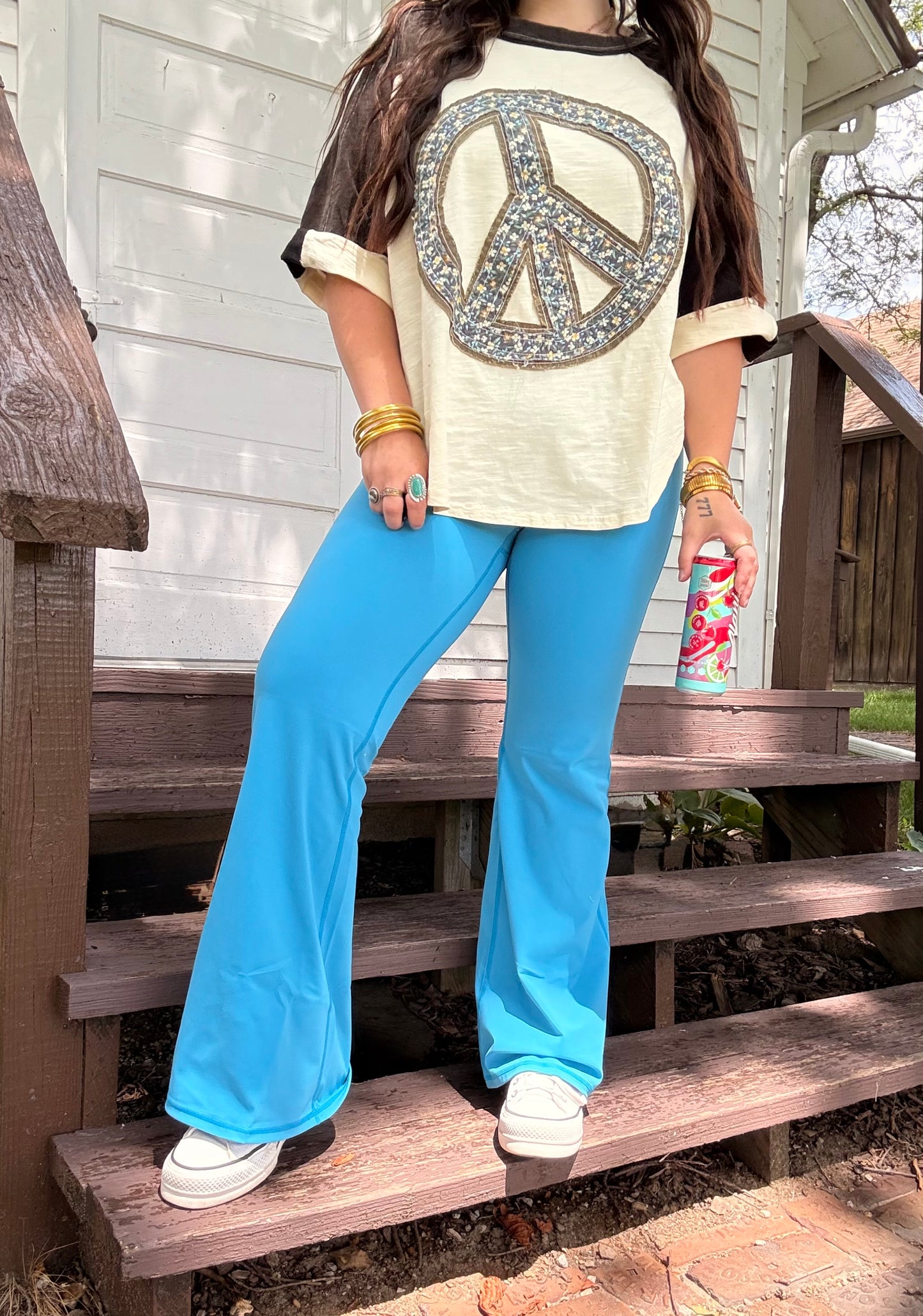 Blue Jay Flared Leggings