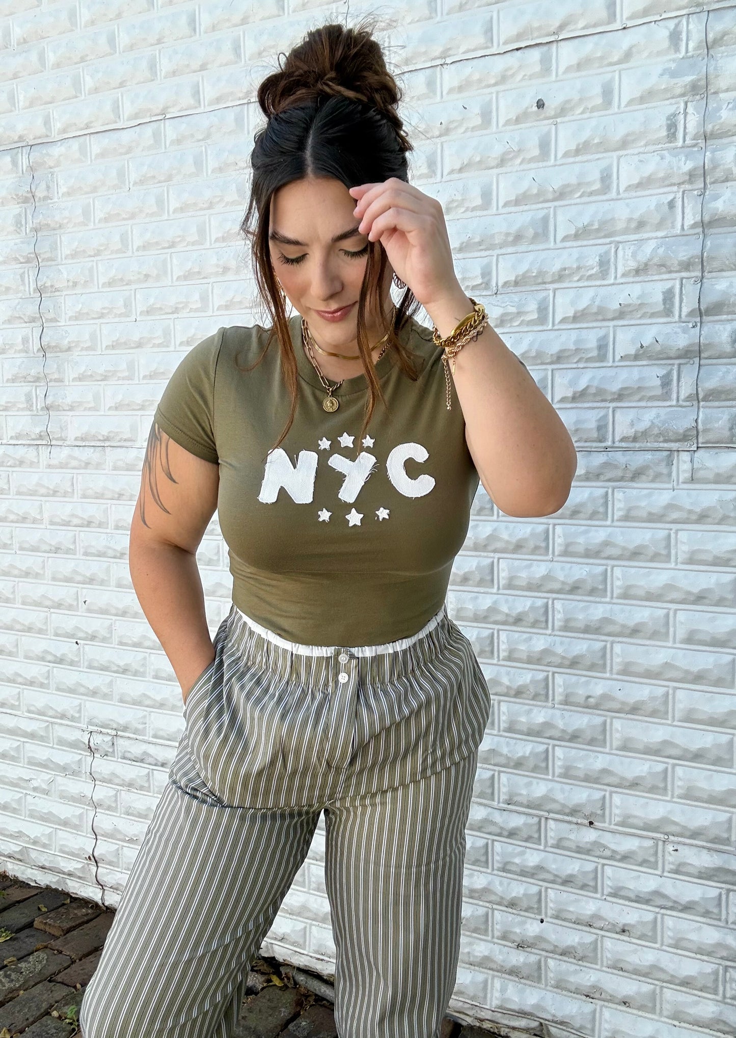 NYC Appliqué Baby Tee