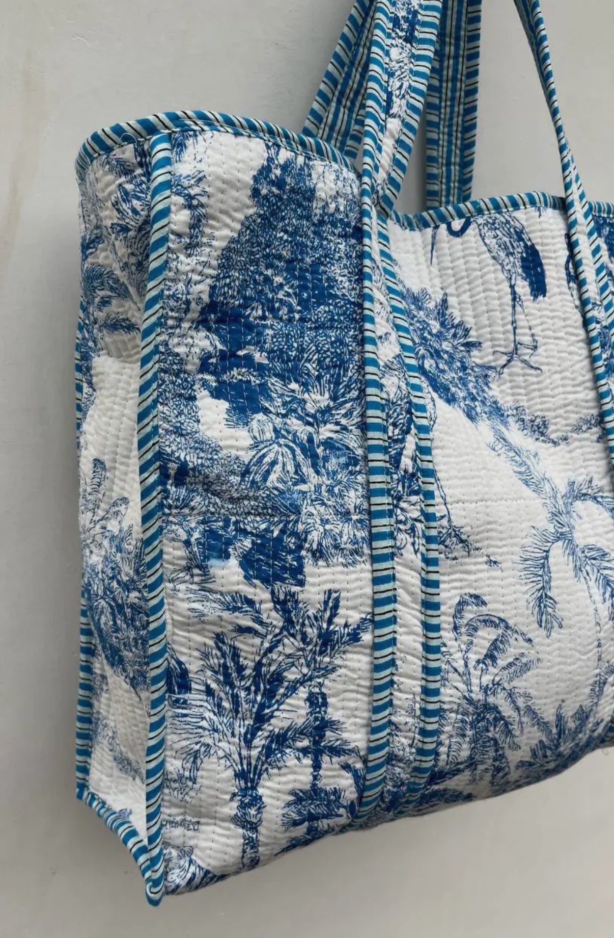 Blue Antique Quilted Bag
