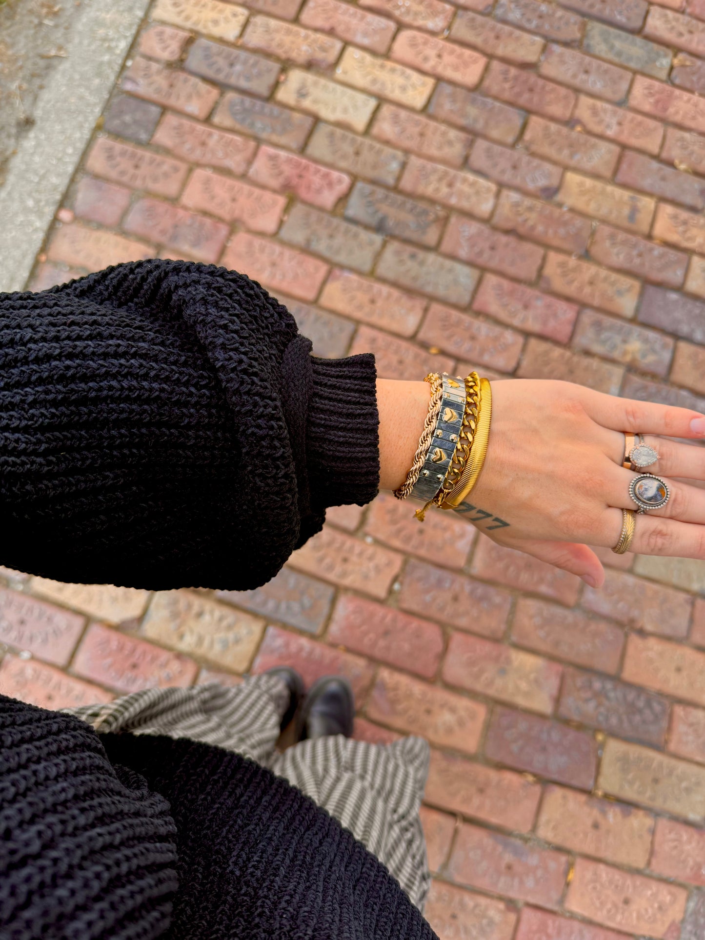 Off The Shoulder Black Sweater