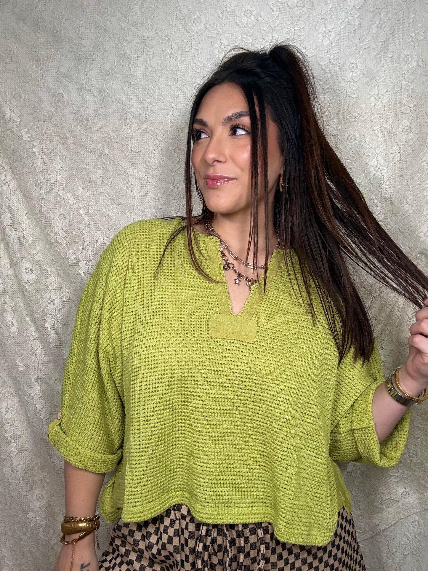 Kiwi Soft Waffleknit Top