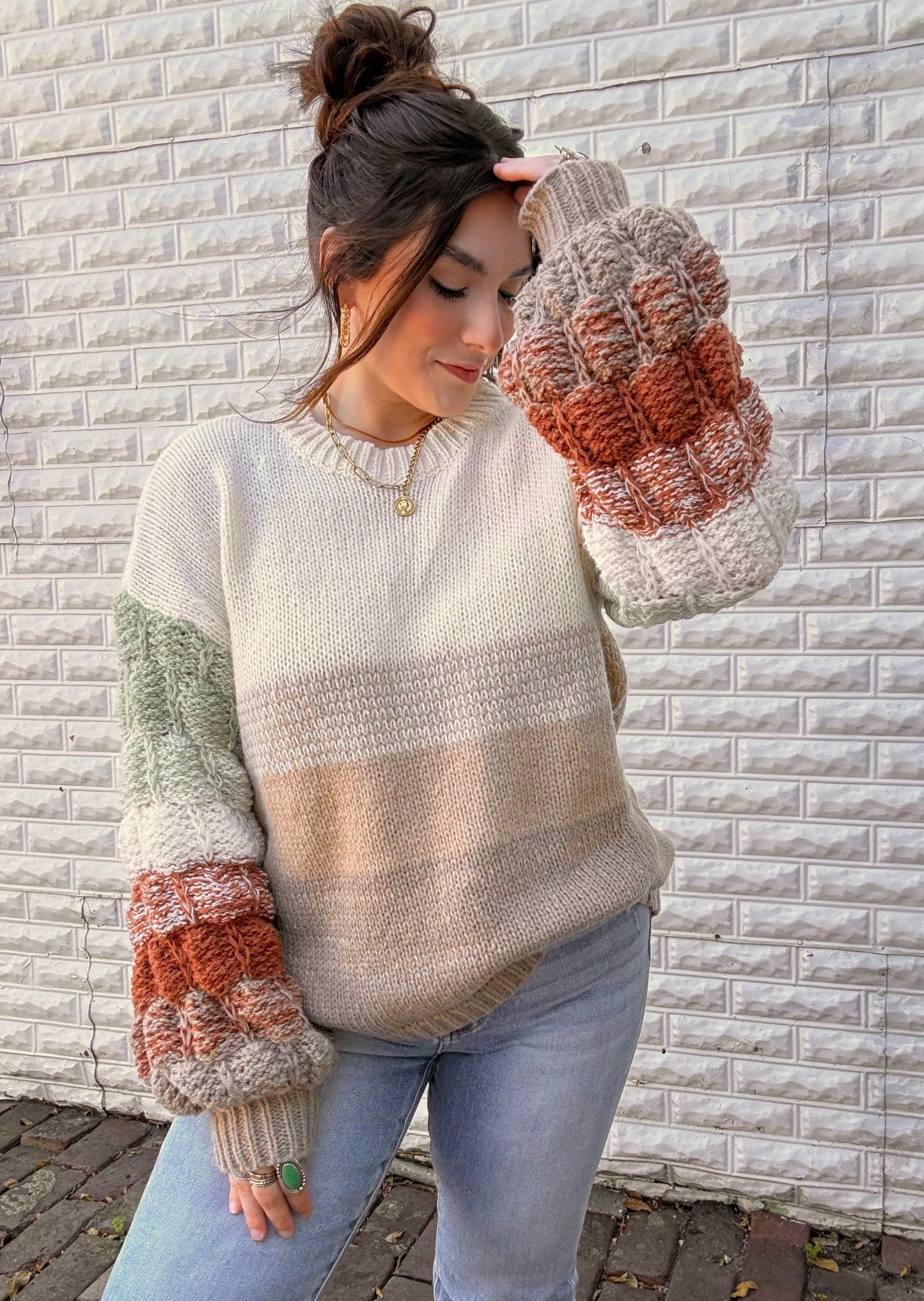 Coffee Shop Knit Sweater | S-3X