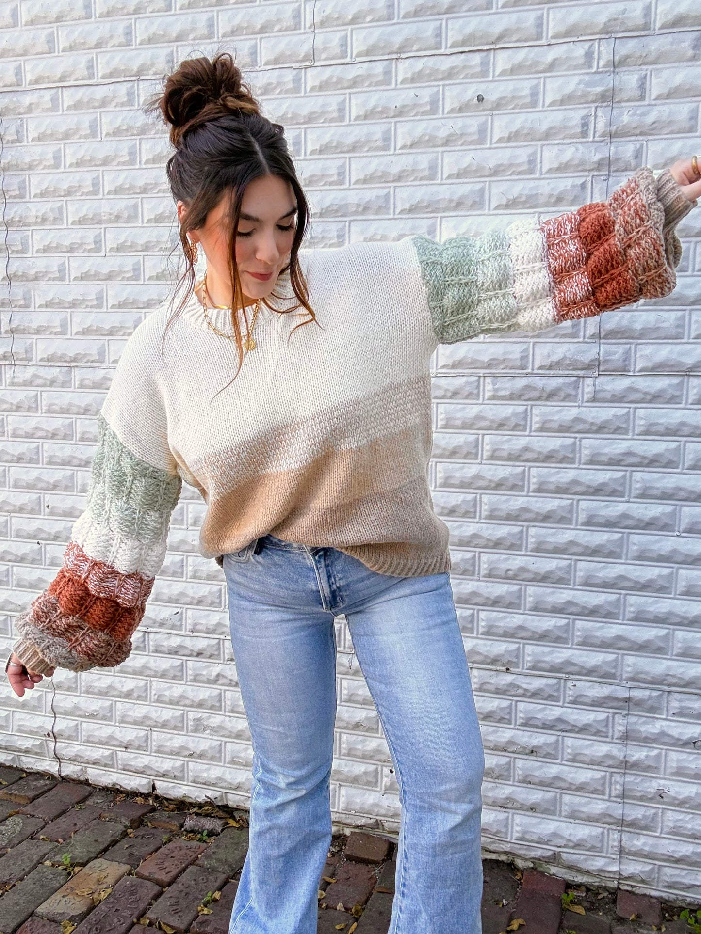 Coffee Shop Knit Sweater | S-3X