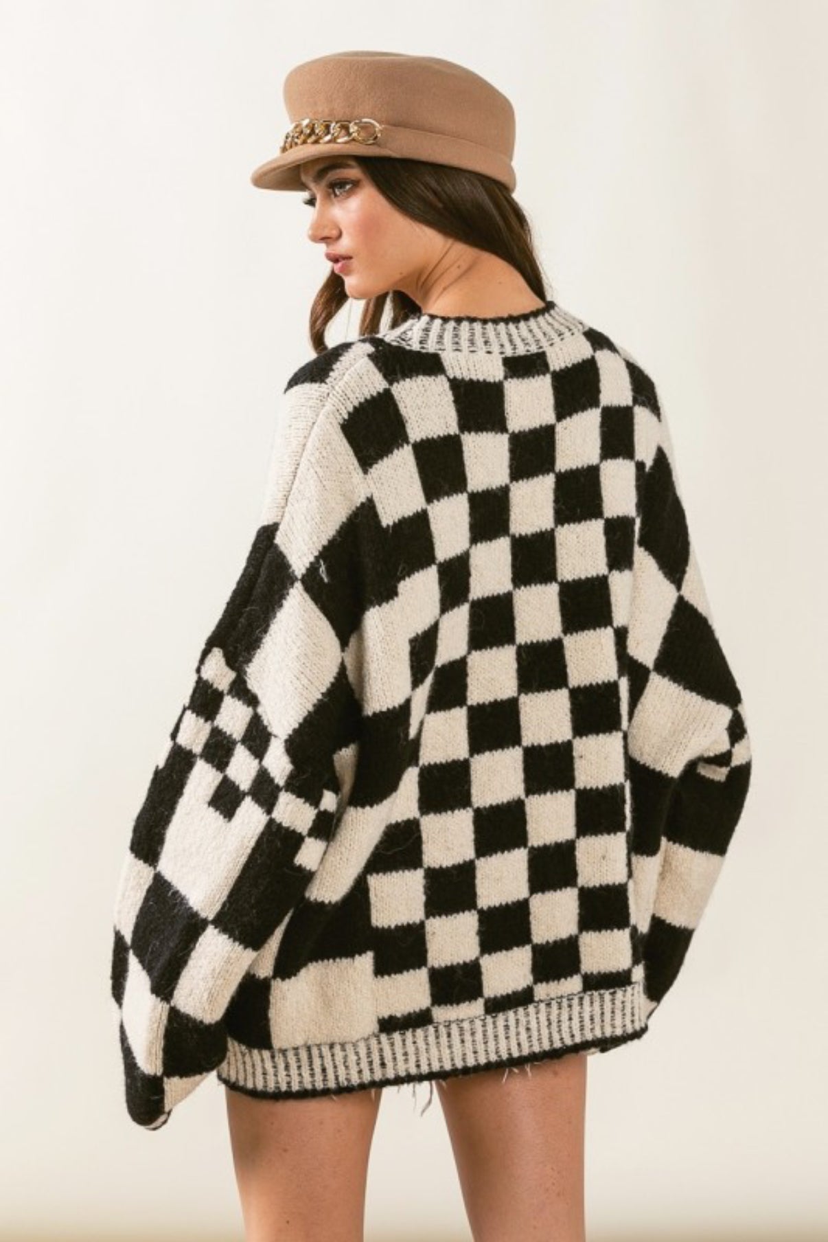 BiBi Checkered Cardi : PREORDER