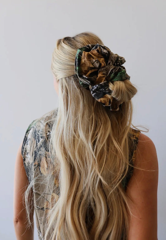 Jumbo Camo Scrunchie
