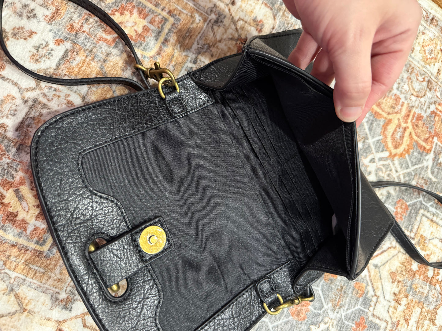 Frye & Co Leather Wristlet Crossbody