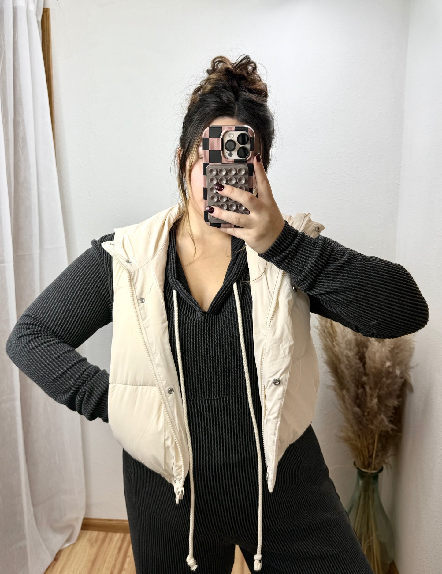 Cropped Puffer Vests