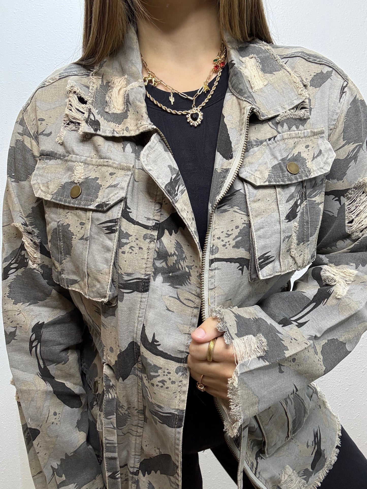 Painters Camo Distressed Jacket