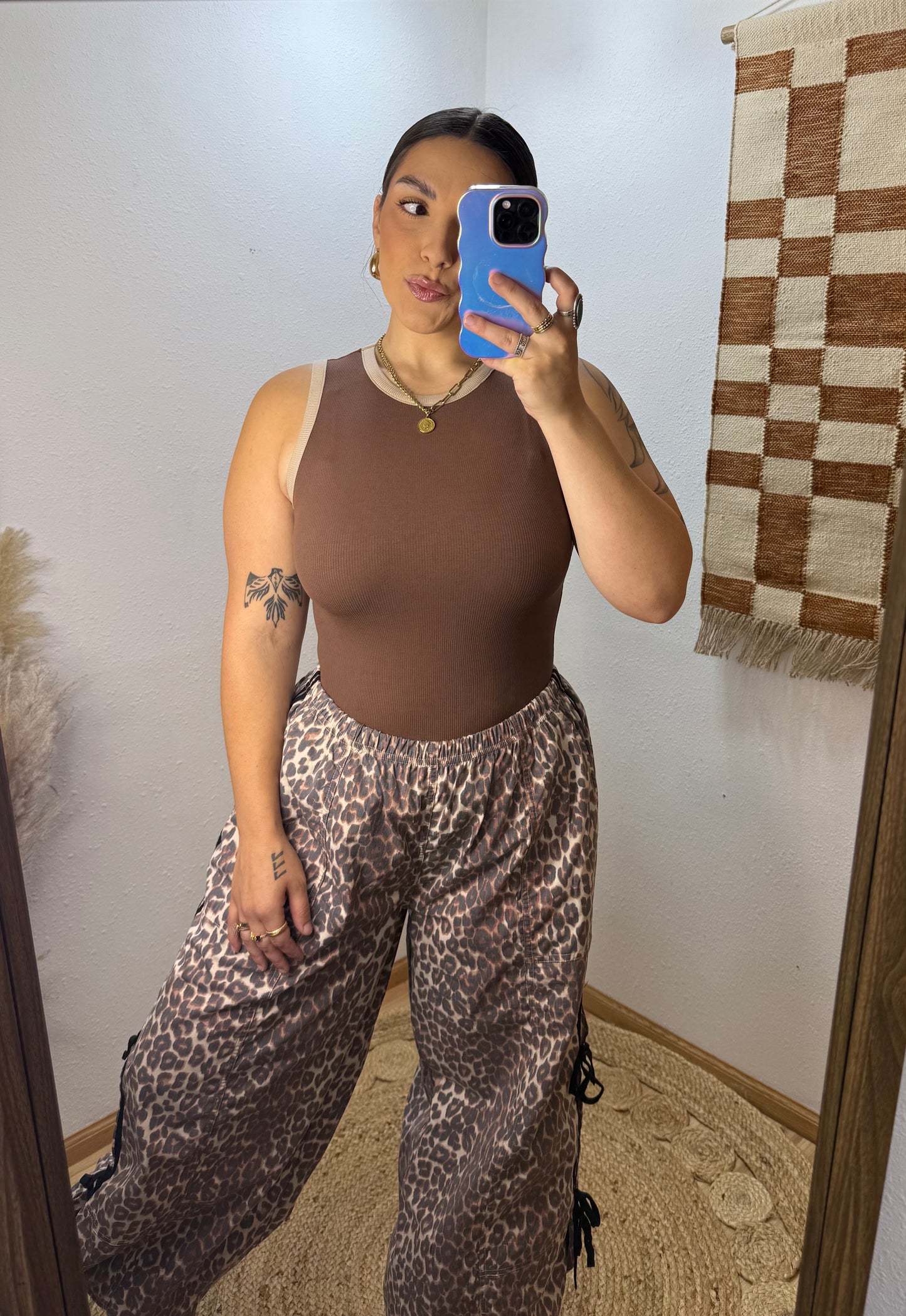 Essential Ribbed Bodysuit : Milk Chocolate