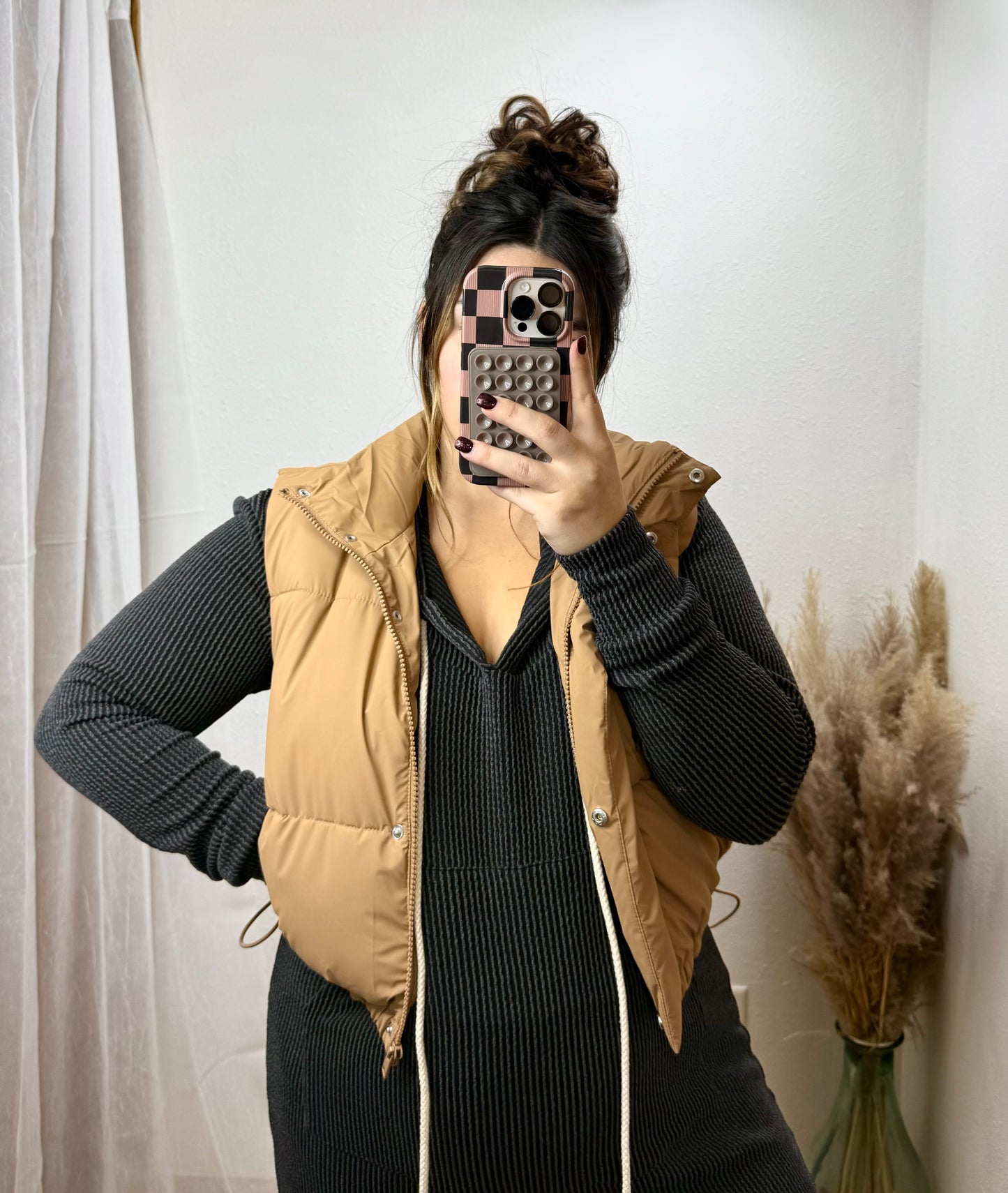 Cropped Puffer Vests