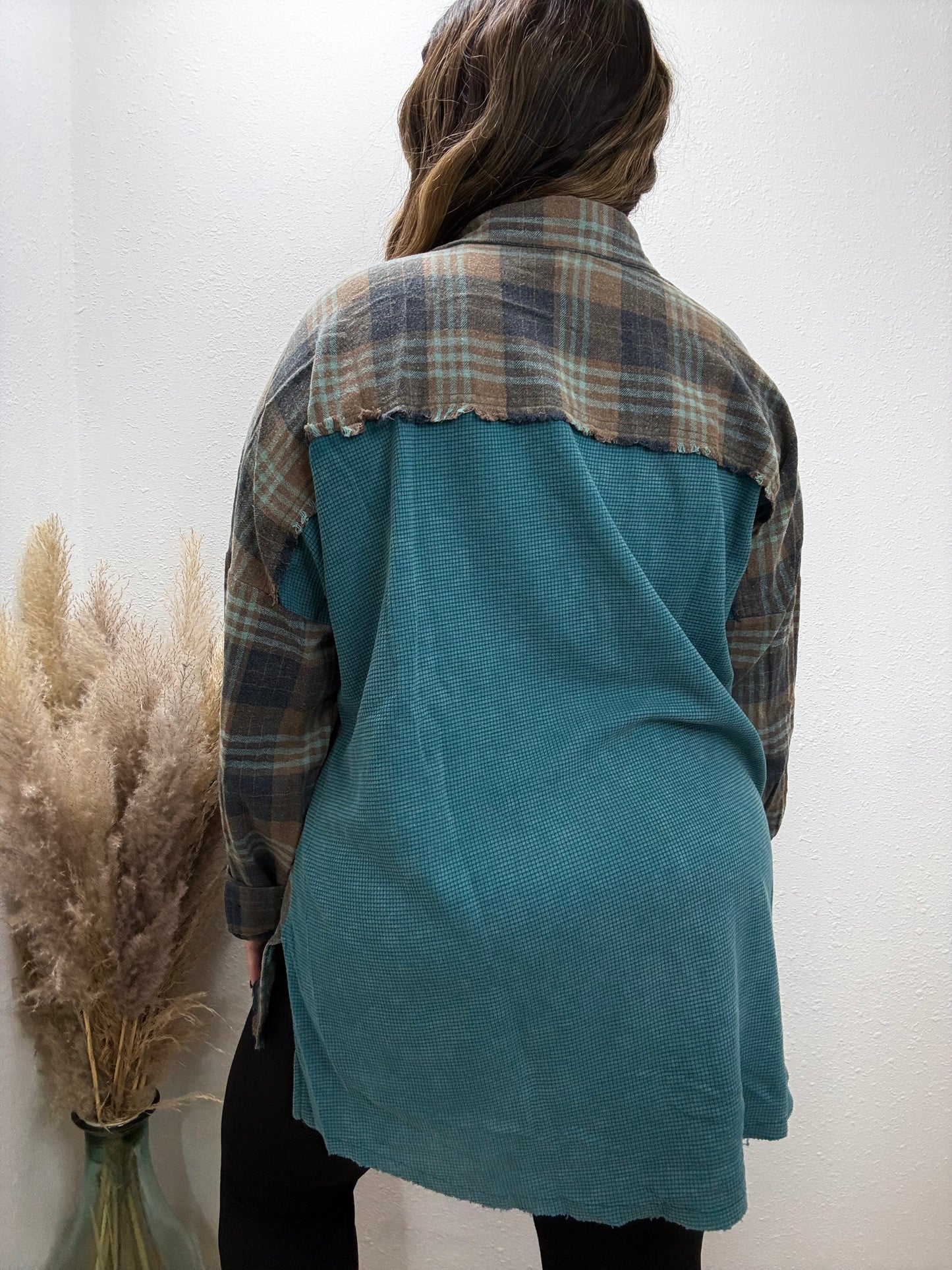 Westwood Vintage Teal Waffle Flannel