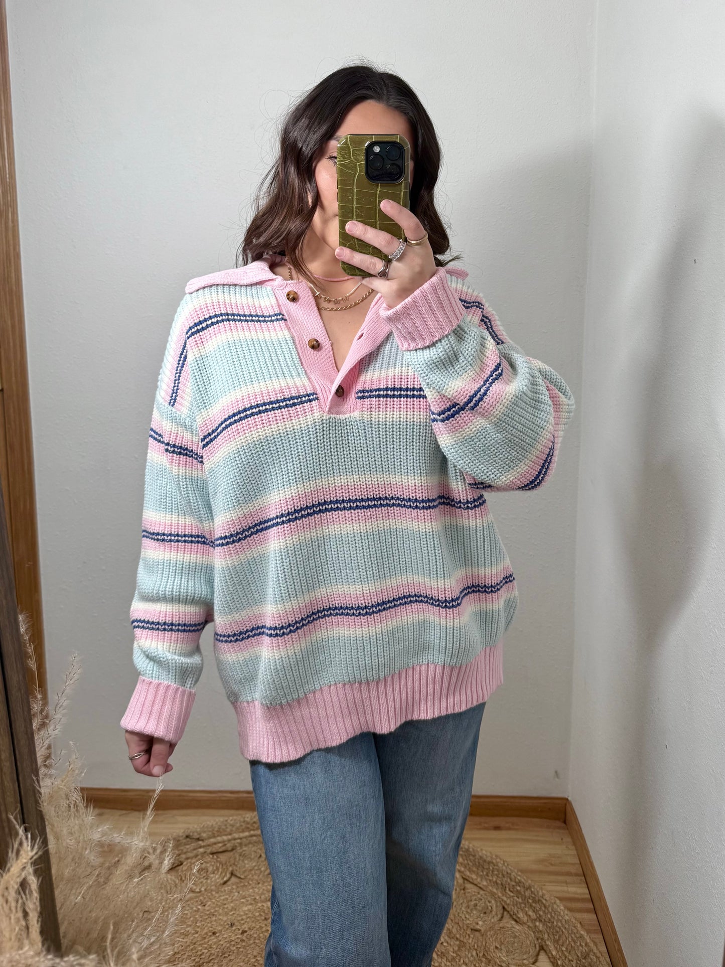 Preppy Girl Striped Sweater