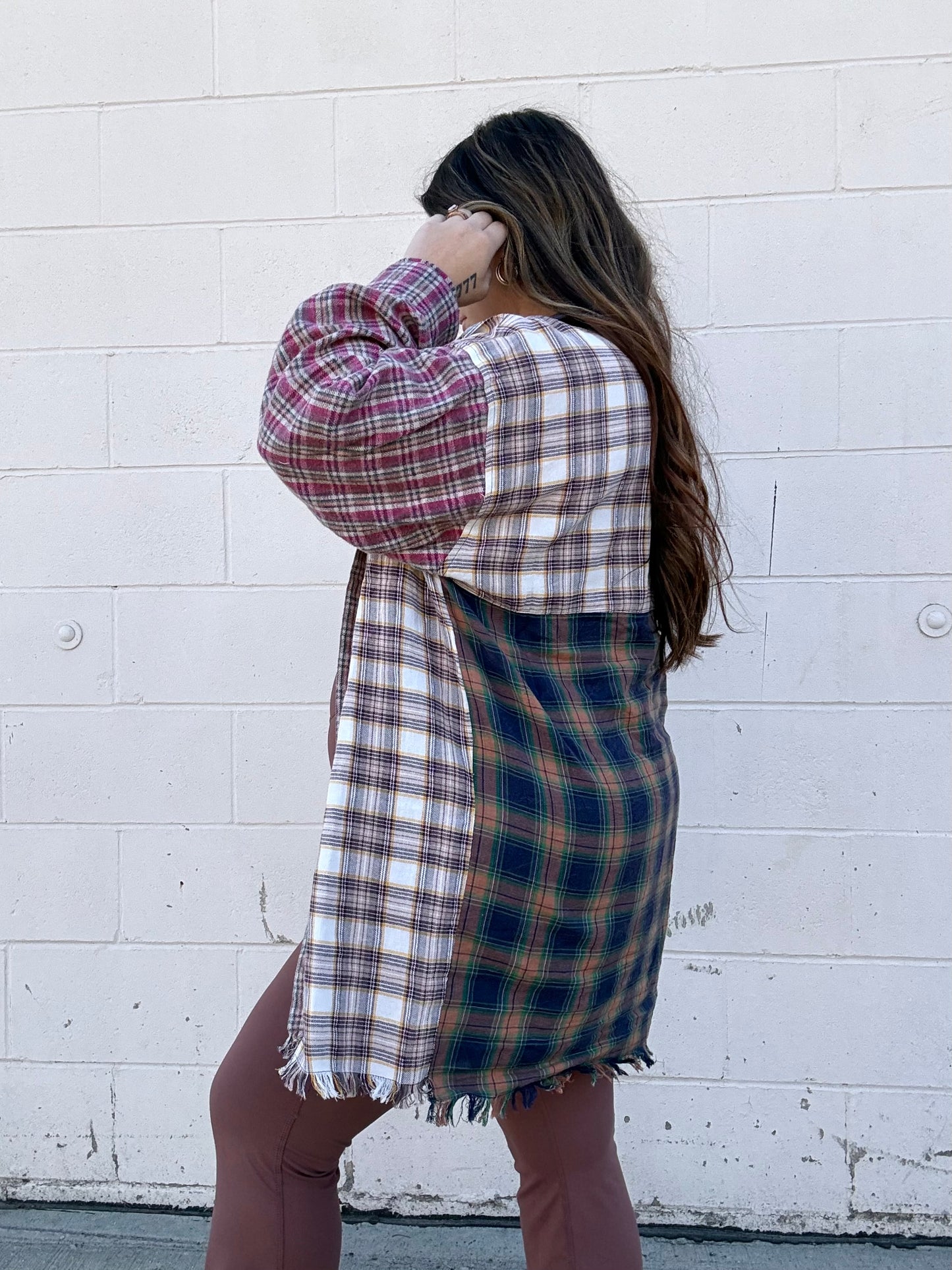 Apple Picking Frayed Flannel