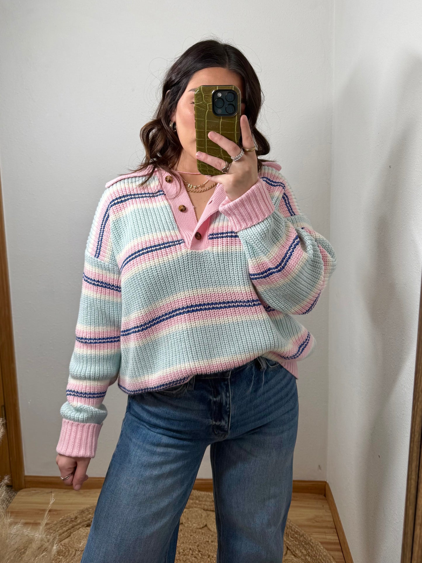 Preppy Girl Striped Sweater