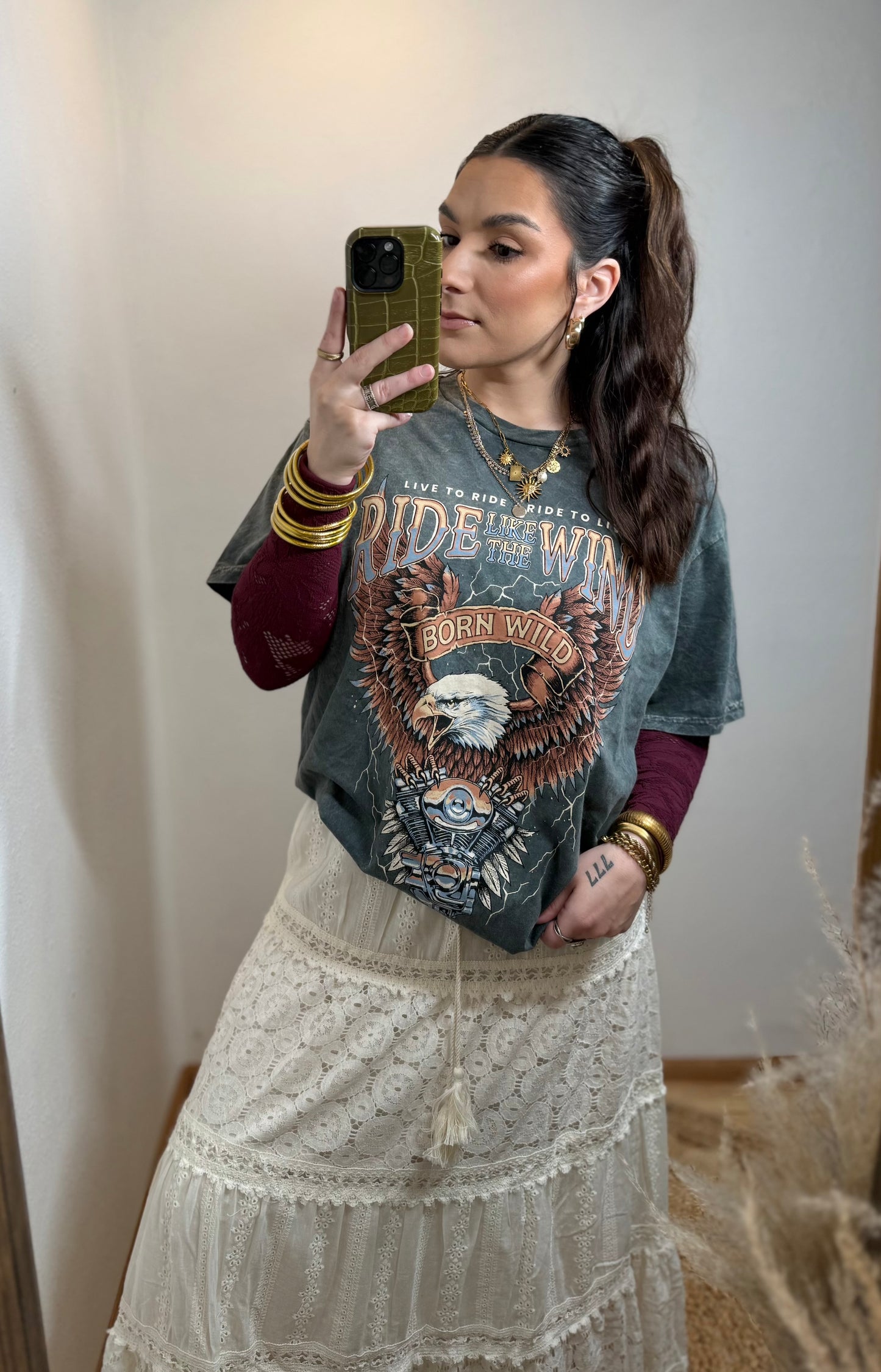 Born Wild Eagle Graphic Tee | S-3X