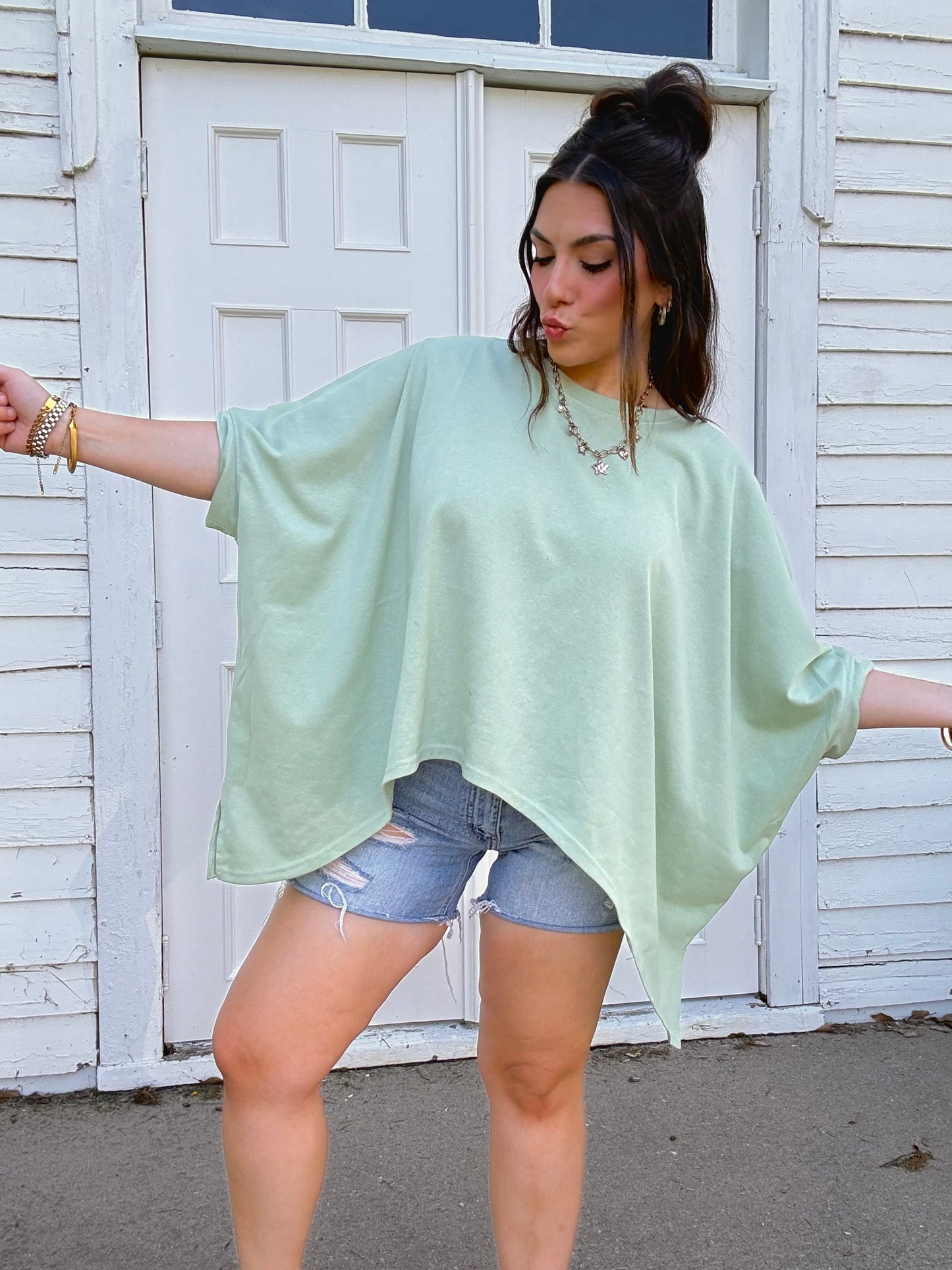 Light Sage Dohlman Top