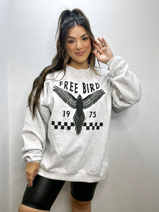 Free Bird Checkered Pullover