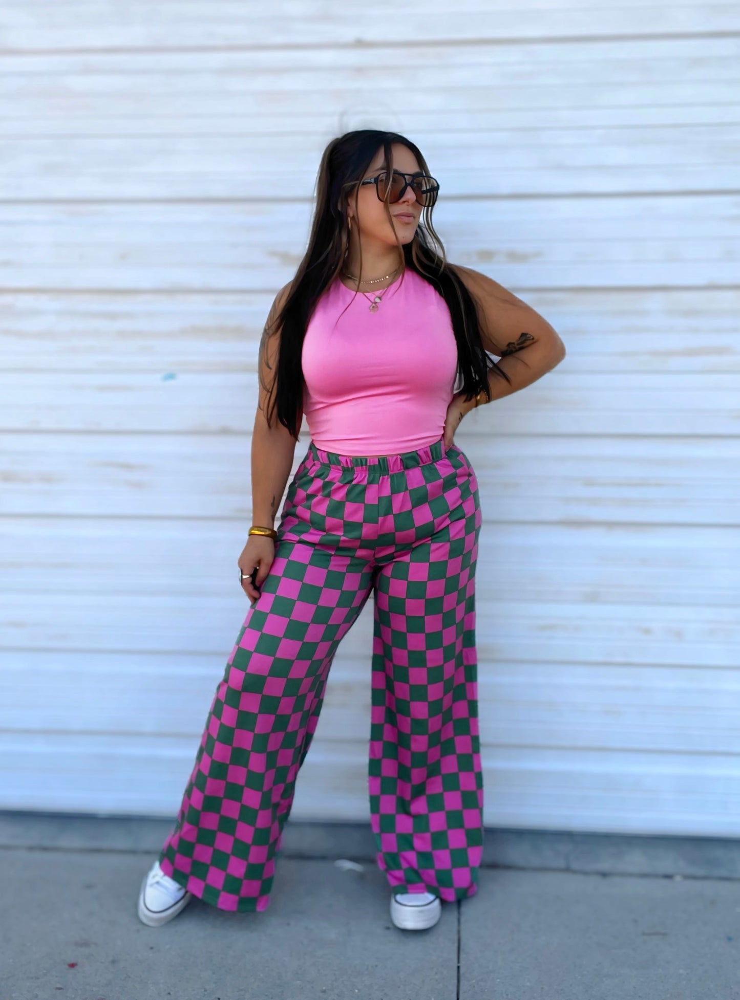 Just A Girl Checkered Pants