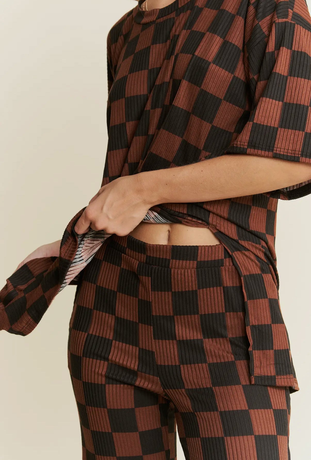 Lexie Checkered Oversized Set