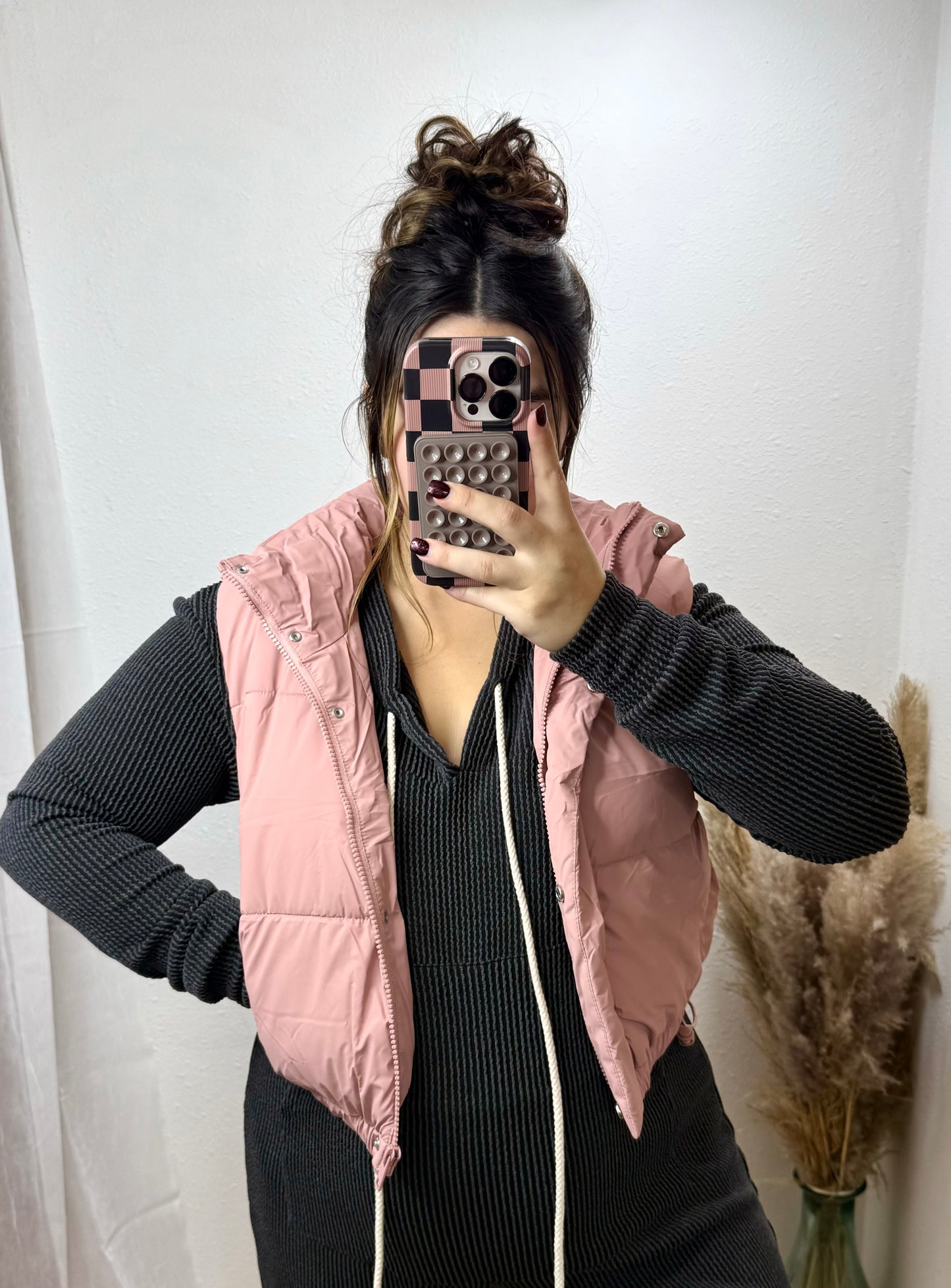 Cropped Puffer Vests