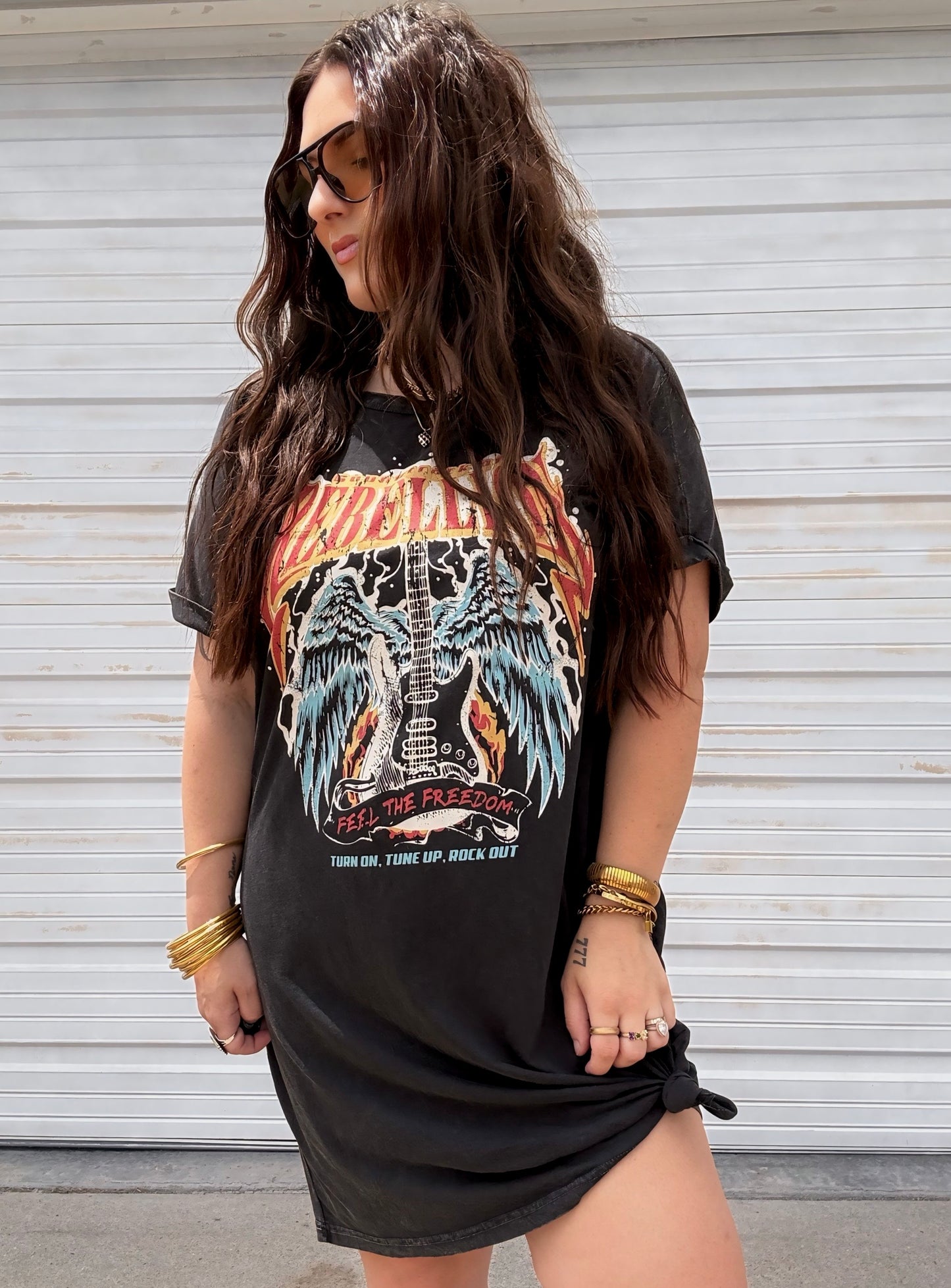 Rebellion Graphic TShirt Dress