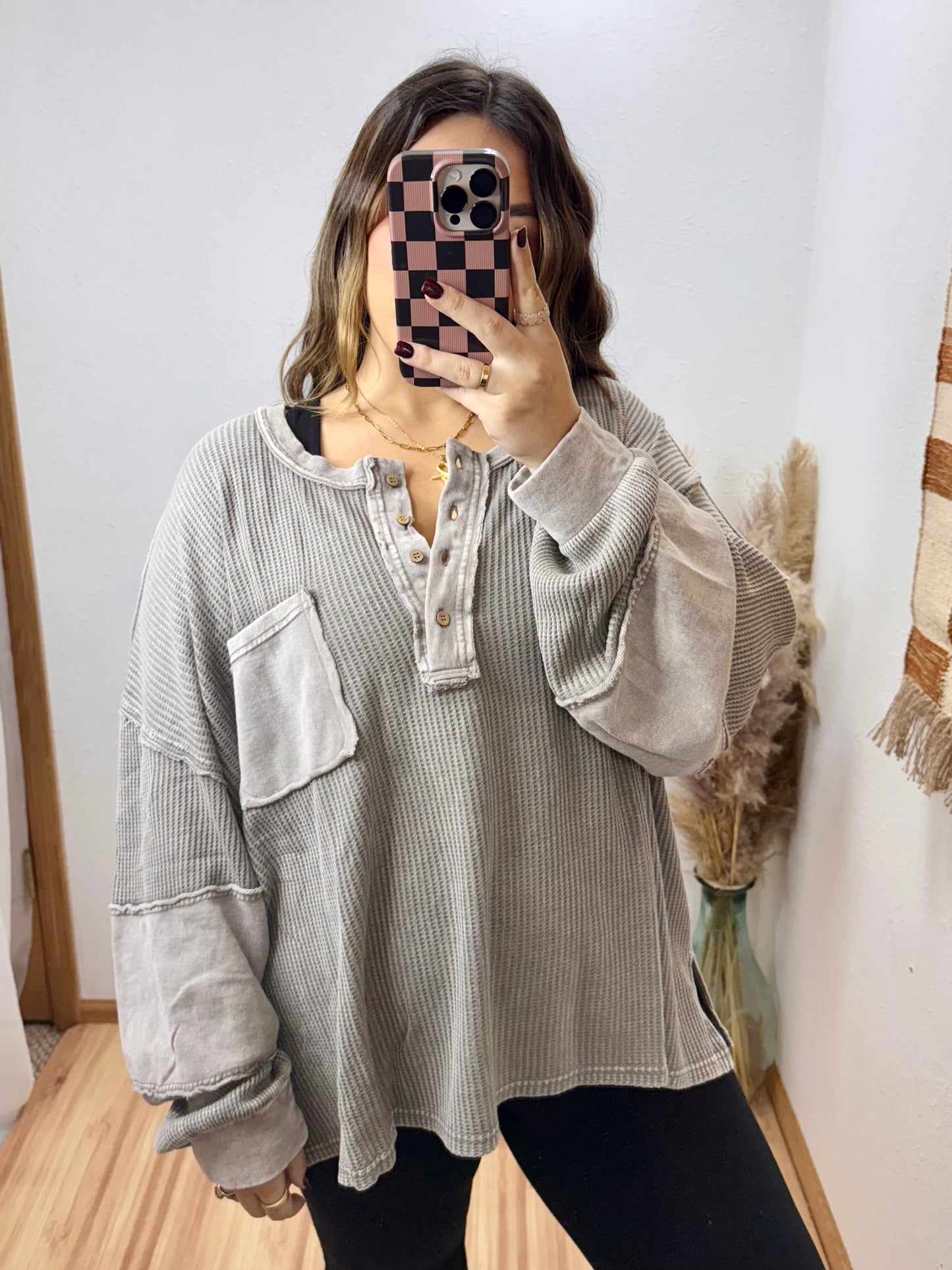 Cuddle Up - Ash Henley Top