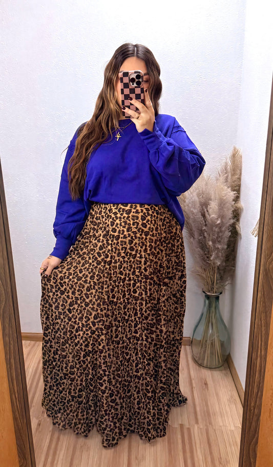 Wild Thing Pleated Maxi Skirt