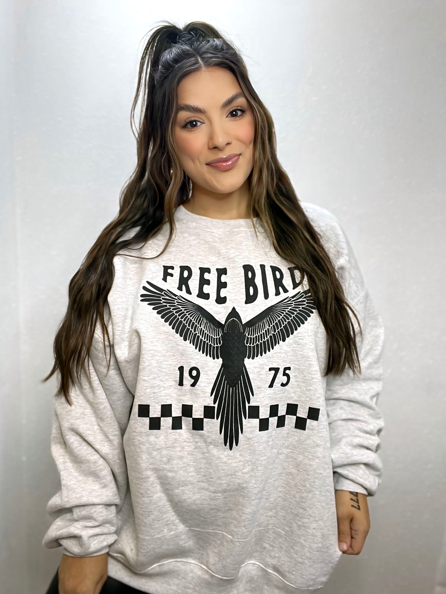 Free Bird Checkered Pullover