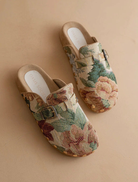 Toni Vintage Floral Clogs