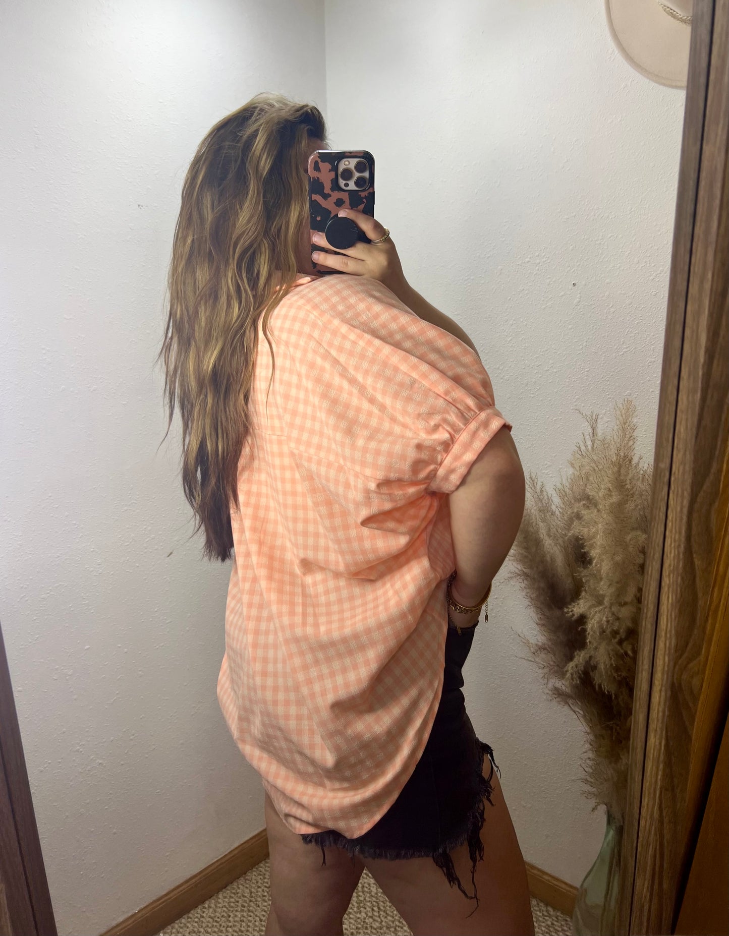 June Oversized Gingham Blouse