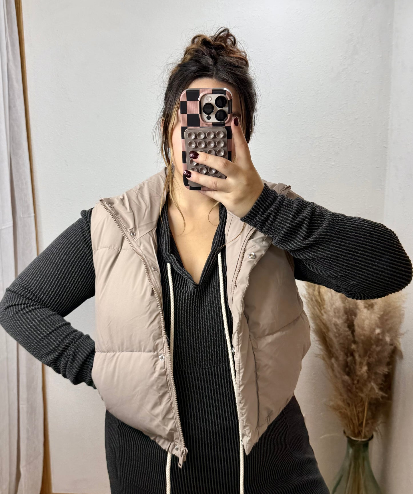 Cropped Puffer Vests