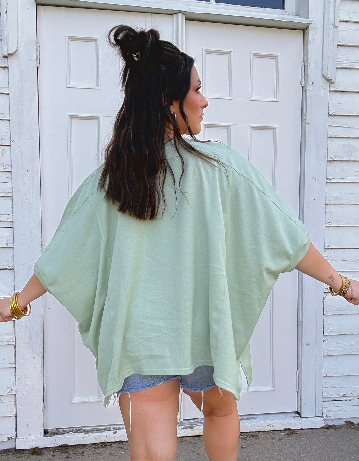 Light Sage Dohlman Top