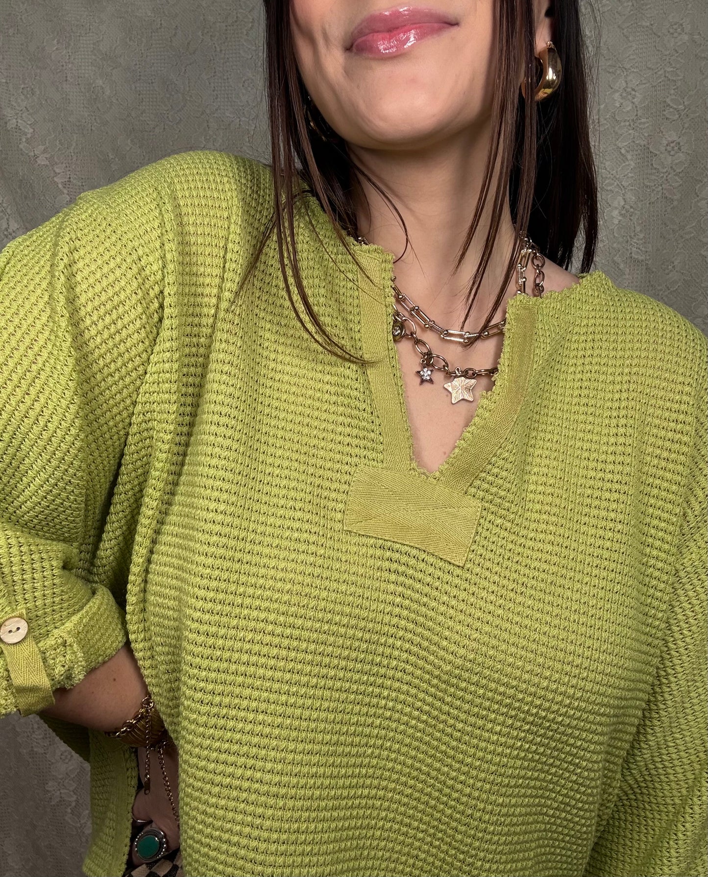 Kiwi Soft Waffleknit Top