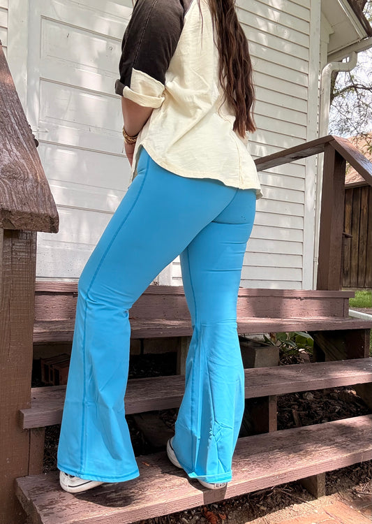 Blue Jay Flared Leggings