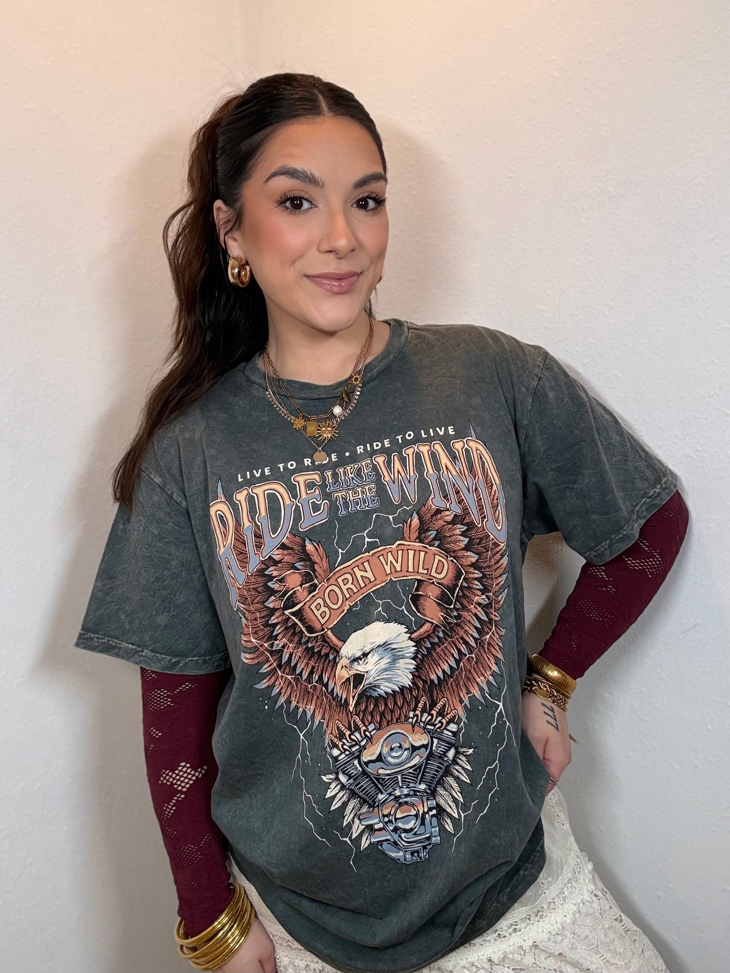 Born Wild Eagle Graphic Tee | S-3X