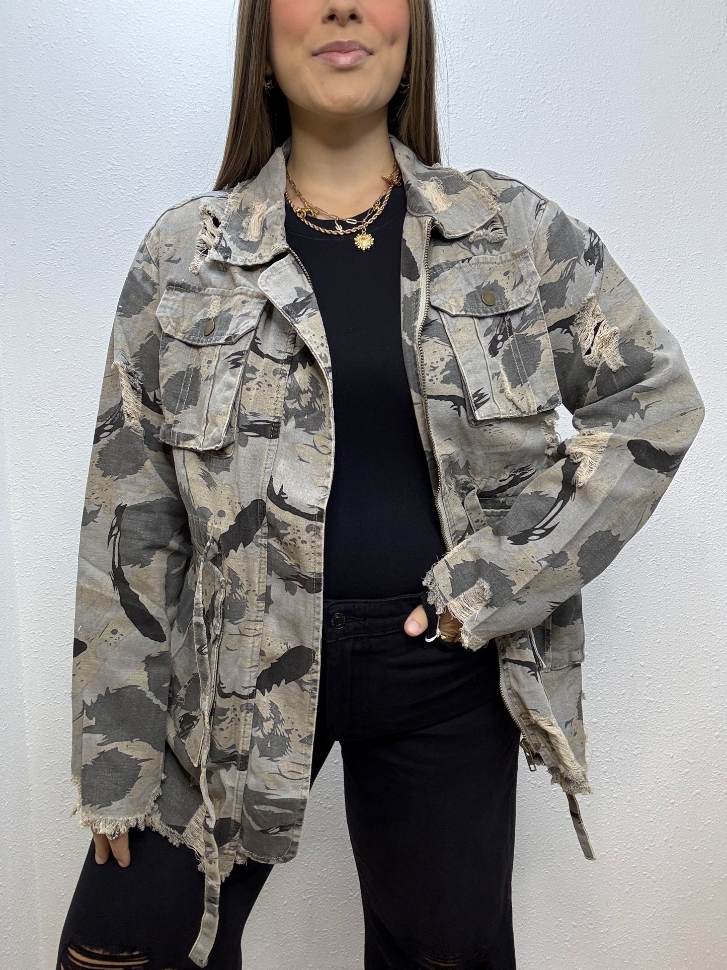 Painters Camo Distressed Jacket