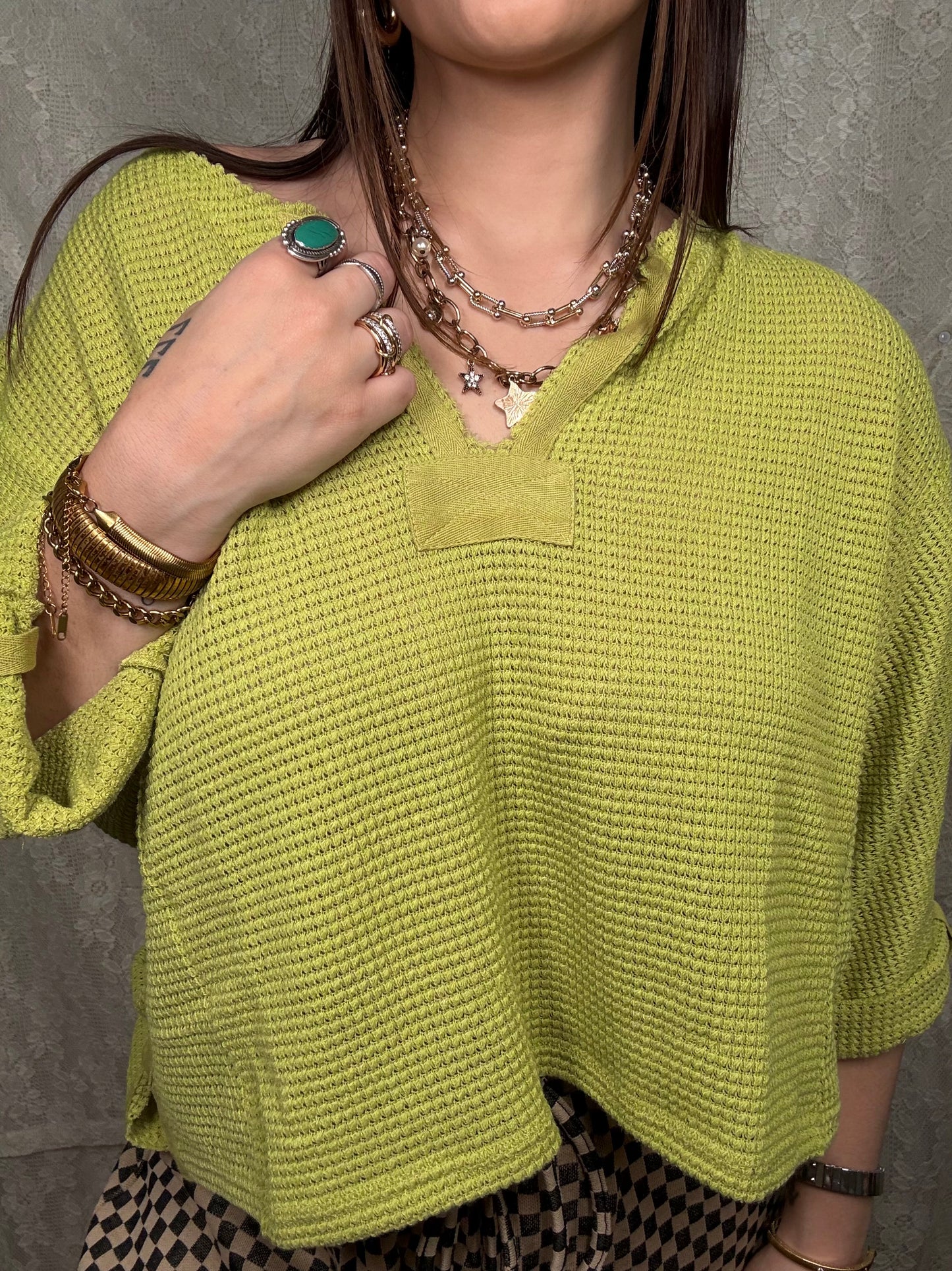 Kiwi Soft Waffleknit Top