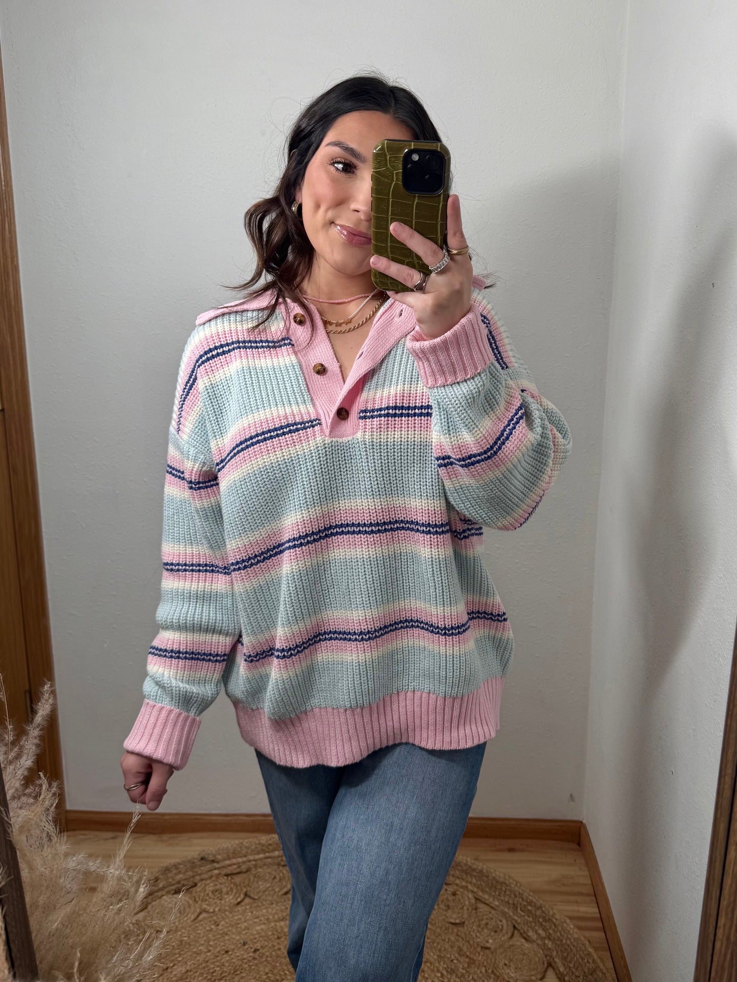 Preppy Girl Striped Sweater