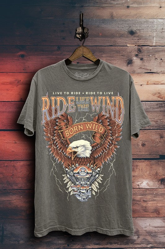 Born Wild Eagle Graphic Tee | S-3X