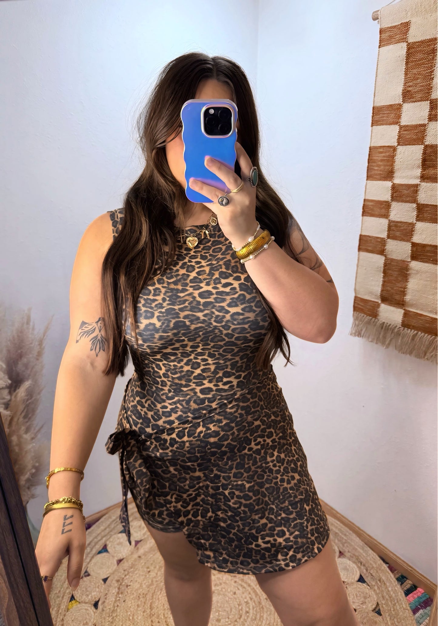 Wrap it up Romper : Leopard