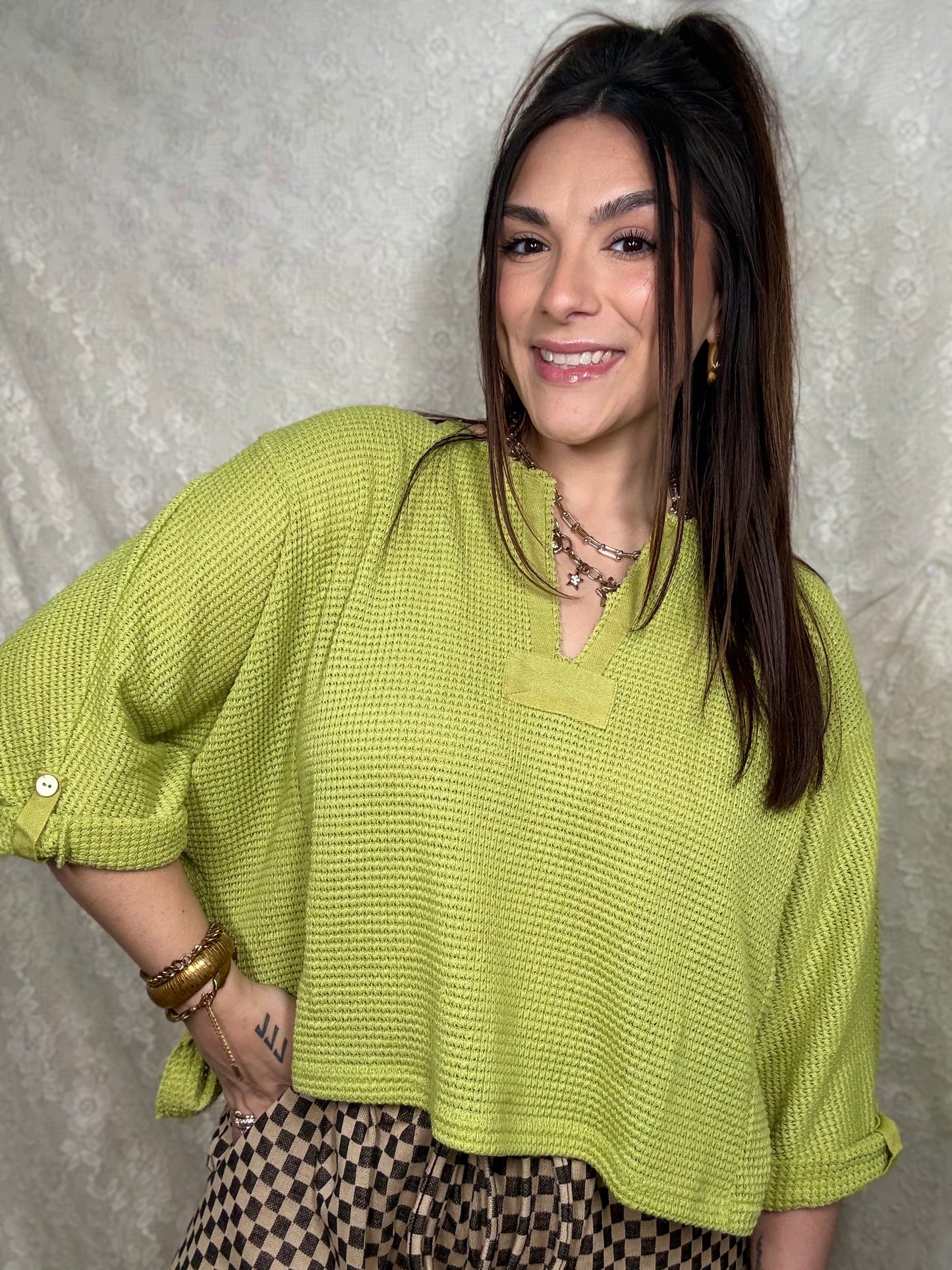 Kiwi Soft Waffleknit Top