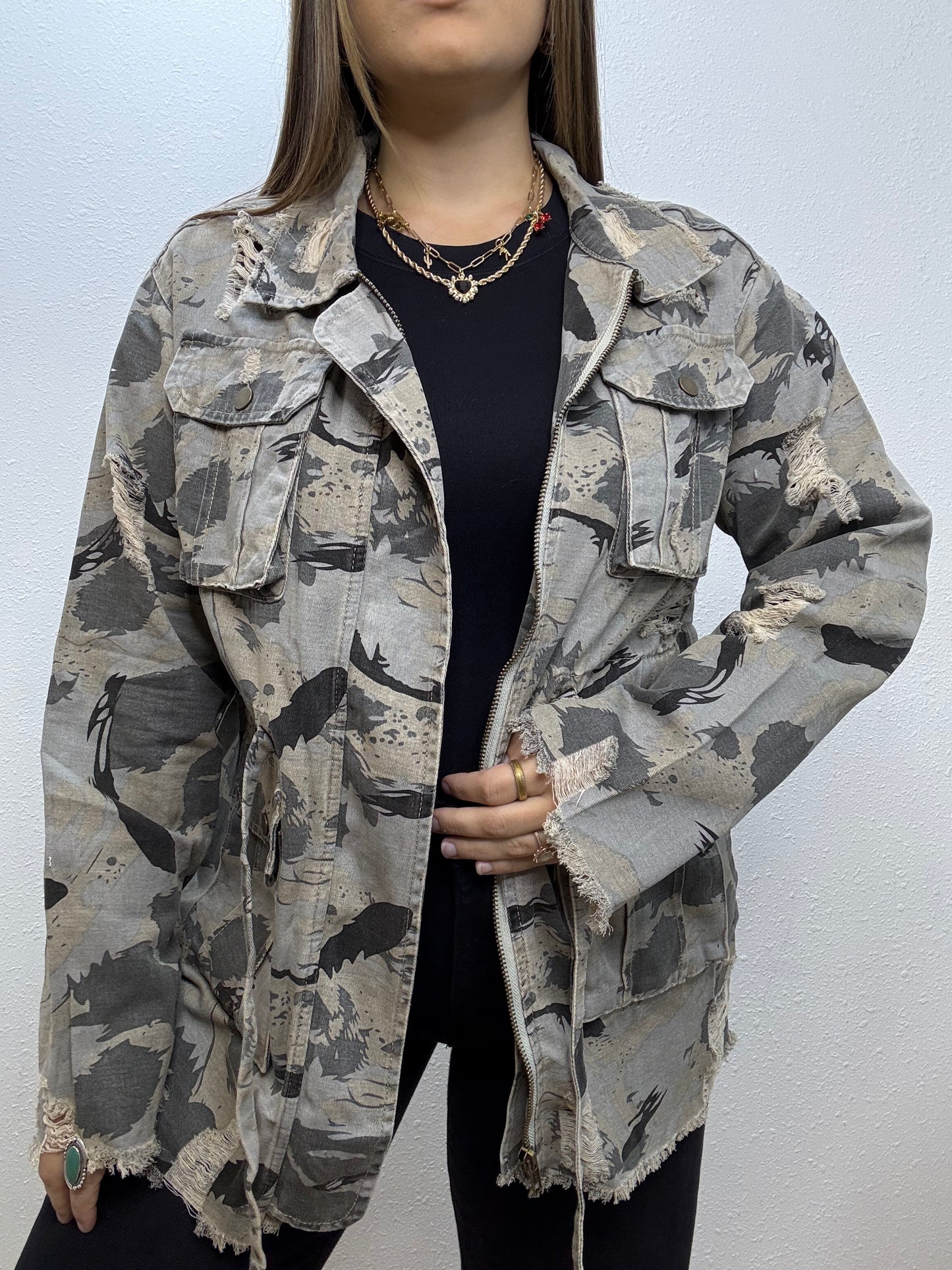 Painters Camo Distressed Jacket