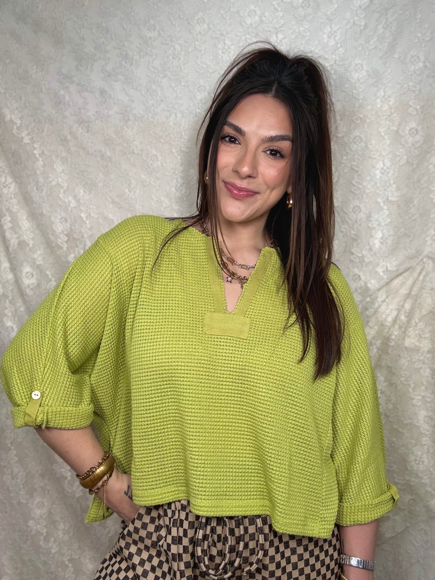 Kiwi Soft Waffleknit Top
