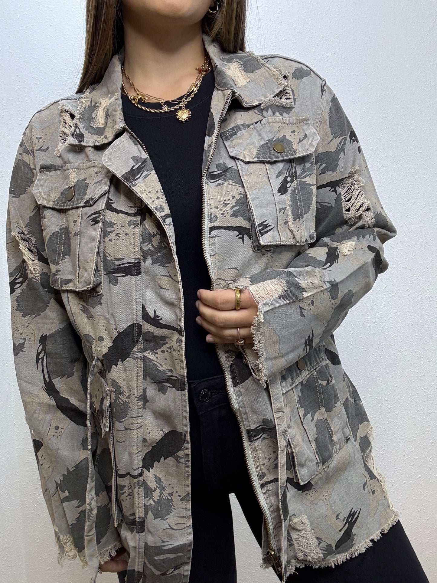 Painters Camo Distressed Jacket