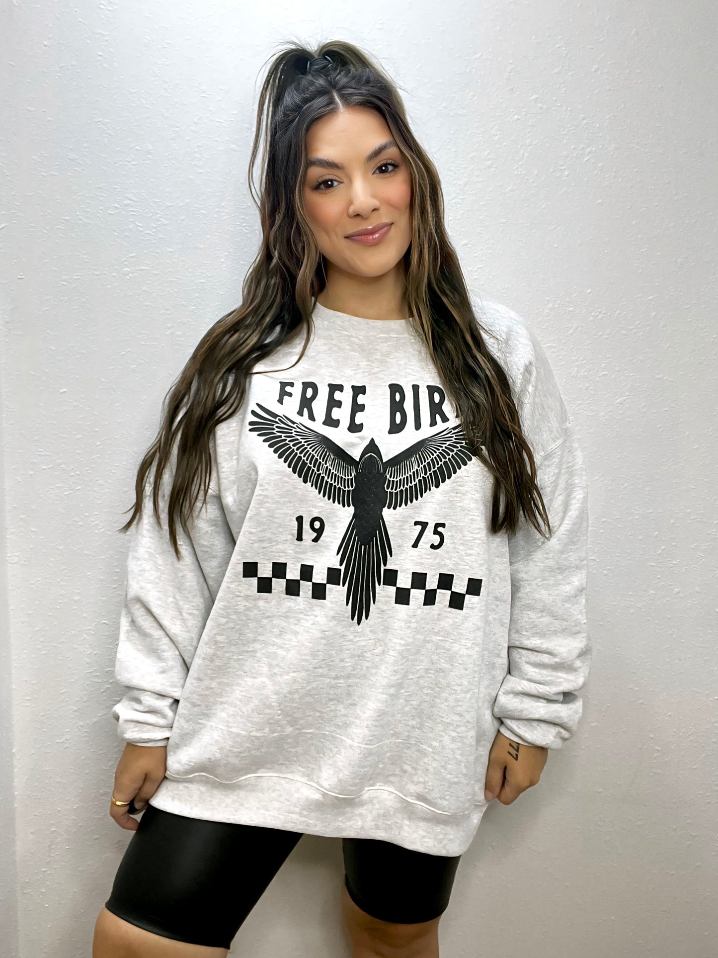 Free Bird Checkered Pullover